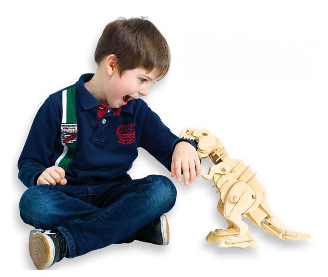 t-rex из дерева игрушка для детей