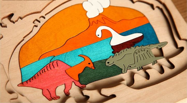 пазлы для детей с динозаврами